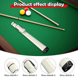 Maxbell Pool Stick Case 1x1 Pool Billiards Accessories PU Leather Billiard Stick Bag White