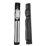 Maxbell Pool Cue Case 4 Holes PU Leather Portable Billiard Pool Cue Rod Carrying Bag white