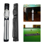 Maxbell Pool Cue Case 4 Holes PU Leather Portable Billiard Pool Cue Rod Carrying Bag white