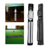 Maxbell Pool Cue Case 4 Holes PU Leather Portable Billiard Pool Cue Rod Carrying Bag white