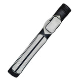 Maxbell Pool Cue Case 4 Holes PU Leather Portable Billiard Pool Cue Rod Carrying Bag white