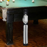 Maxbell Pool Cue Case 4 Holes PU Leather Portable Billiard Pool Cue Rod Carrying Bag white