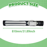Maxbell Pool Cue Case 4 Holes PU Leather Portable Billiard Pool Cue Rod Carrying Bag white