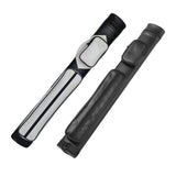 Maxbell Pool Cue Case 4 Holes PU Leather Portable Billiard Pool Cue Rod Carrying Bag white