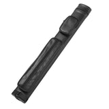 Maxbell Pool Cue Case 4 Holes PU Leather Portable Billiard Pool Cue Rod Carrying Bag black