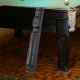 Maxbell Pool Cue Case 4 Holes PU Leather Portable Billiard Pool Cue Rod Carrying Bag black