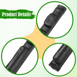 Maxbell Pool Cue Case 4 Holes PU Leather Portable Billiard Pool Cue Rod Carrying Bag black