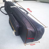 Maxbell 1/2 Snooker Pool Cue Bag with External Pocket Versatile Woodwind Storage Bag 8 Holes Black
