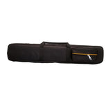 Maxbell 1/2 Snooker Pool Cue Bag with External Pocket Versatile Woodwind Storage Bag 8 Holes Black