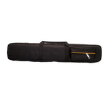 Maxbell 1/2 Snooker Pool Cue Bag with External Pocket Versatile Woodwind Storage Bag 8 Holes Black