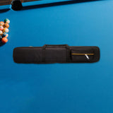 Maxbell 1/2 Snooker Pool Cue Bag with External Pocket Versatile Woodwind Storage Bag 8 Holes Black