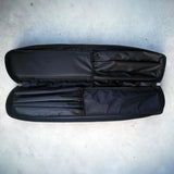 Maxbell 1/2 Snooker Pool Cue Bag with External Pocket Versatile Woodwind Storage Bag 8 Holes Black
