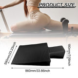 Maxbell Upholstered Wedge Large Fitness Equipment for Home Gym Body Stamina Training black