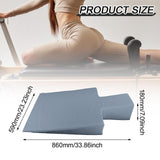 Maxbell Upholstered Wedge Large Fitness Equipment for Home Gym Body Stamina Training grey