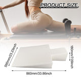 Maxbell Upholstered Wedge Large Fitness Equipment for Home Gym Body Stamina Training white