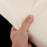 Maxbell Upholstered Wedge Large Fitness Equipment for Home Gym Body Stamina Training white