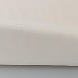 Maxbell Upholstered Wedge Large Fitness Equipment for Home Gym Body Stamina Training white