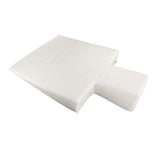 Maxbell Upholstered Wedge Large Fitness Equipment for Home Gym Body Stamina Training white