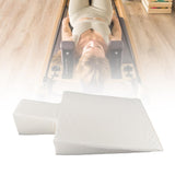 Maxbell Upholstered Wedge Large Fitness Equipment for Home Gym Body Stamina Training white