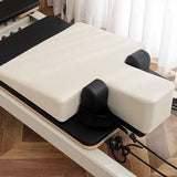 Maxbell Upholstered Wedge Large Fitness Equipment for Home Gym Body Stamina Training white