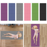 Maxbell Folding Exercise Mat Portable Foldable Yoga Mat for Training Outdoor Balance Dark Purple