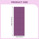 Maxbell Folding Exercise Mat Portable Foldable Yoga Mat for Training Outdoor Balance Dark Purple