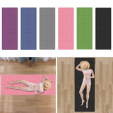 Maxbell Folding Exercise Mat Portable Foldable Yoga Mat for Training Outdoor Balance Dark Purple