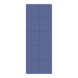 Maxbell Folding Exercise Mat Portable Foldable Yoga Mat for Training Outdoor Balance Dark Blue