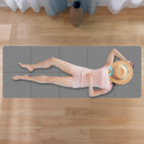 Maxbell Folding Exercise Mat Portable Foldable Yoga Mat for Training Outdoor Balance Gray