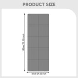 Maxbell Folding Exercise Mat Portable Foldable Yoga Mat for Training Outdoor Balance Gray