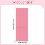 Maxbell Folding Exercise Mat Portable Foldable Yoga Mat for Training Outdoor Balance Pink