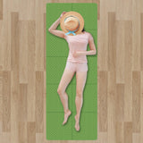 Maxbell Folding Exercise Mat Portable Foldable Yoga Mat for Training Outdoor Balance Green