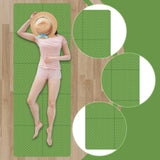 Maxbell Folding Exercise Mat Portable Foldable Yoga Mat for Training Outdoor Balance Green