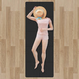 Maxbell Folding Exercise Mat Portable Foldable Yoga Mat for Training Outdoor Balance Black