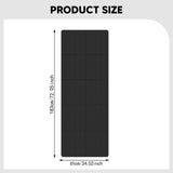 Maxbell Folding Exercise Mat Portable Foldable Yoga Mat for Training Outdoor Balance Black