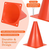 Maxbell 12 Pieces Marker Cones for Soccer Training for Basketball Outdoor Activities