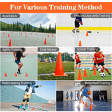 Maxbell 12 Pieces Marker Cones for Soccer Training for Basketball Outdoor Activities