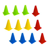 Maxbell 12 Pieces Marker Cones for Soccer Training for Basketball Outdoor Activities