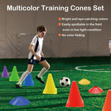 Maxbell 12 Pieces Marker Cones for Soccer Training for Basketball Outdoor Activities