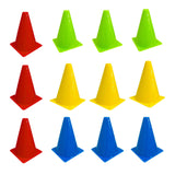 Maxbell 12 Pieces Marker Cones for Soccer Training for Basketball Outdoor Activities