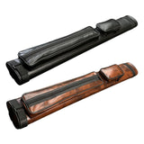 Maxbell Pool Cue Case 4 Holes Travel PU Leather Pouch Billiard Pool Cue Carrying Bag black