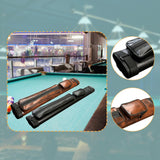 Maxbell Pool Cue Case 4 Holes Travel PU Leather Pouch Billiard Pool Cue Carrying Bag black