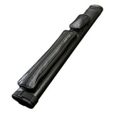 Maxbell Pool Cue Case 4 Holes Travel PU Leather Pouch Billiard Pool Cue Carrying Bag black