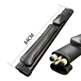 Maxbell Pool Cue Case 4 Holes Travel PU Leather Pouch Billiard Pool Cue Carrying Bag black