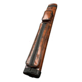 Maxbell Pool Cue Case 4 Holes Travel PU Leather Pouch Billiard Pool Cue Carrying Bag Brown