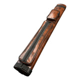 Maxbell Pool Cue Case 4 Holes Travel PU Leather Pouch Billiard Pool Cue Carrying Bag Brown