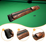 Maxbell Pool Cue Case 4 Holes Travel PU Leather Pouch Billiard Pool Cue Carrying Bag Brown