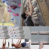 Maxbell 3x Rock Climbing Holds Upper Body Workout Sturdy Athlete Pull up Fingerboard