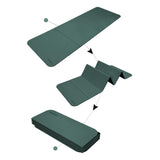 Maxbell Foldable Yoga Mat Equipment Women/Men Fitness Mat for Workout Fitness Travel Green