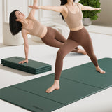 Maxbell Foldable Yoga Mat Equipment Women/Men Fitness Mat for Workout Fitness Travel Green